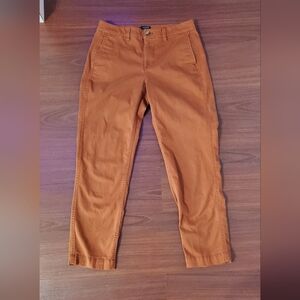 J. Crew High-Rise Girlfriend Chino in Warm Brown